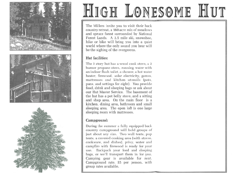 Page two of brochure